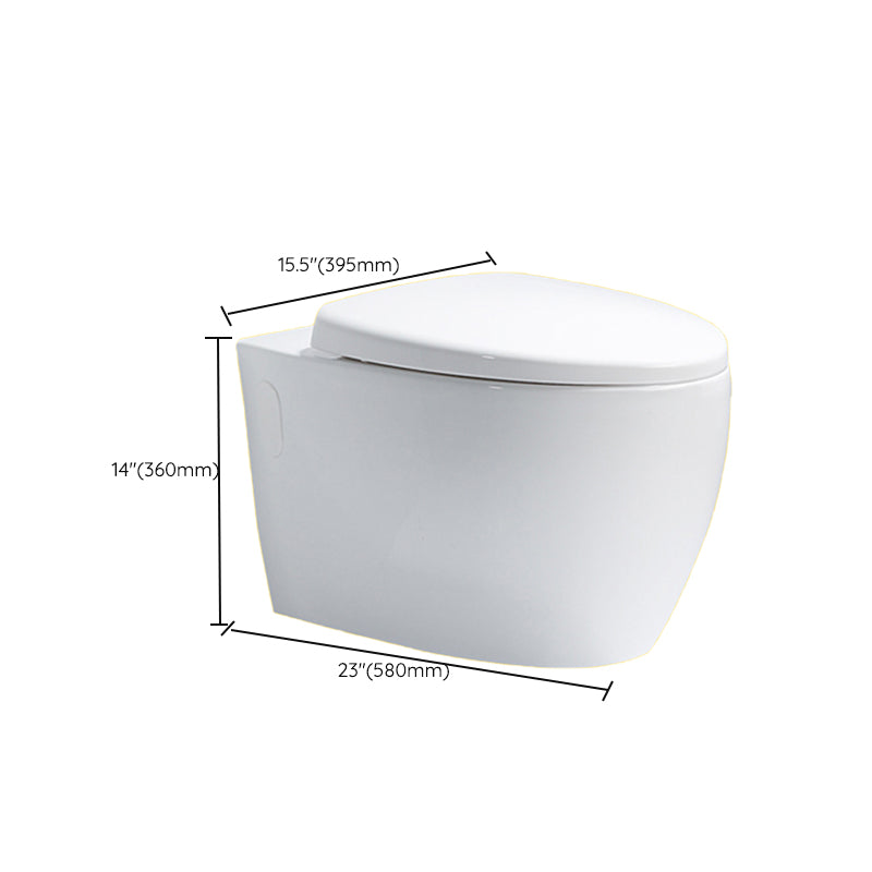 Contemporary One Piece Toilet Bowl Wall Hung Urine Toilet for Bathroom Clearhalo 'Bathroom Remodel & Bathroom Fixtures' 'Home Improvement' 'home_improvement' 'home_improvement_toilets' 'Toilets & Bidets' 'Toilets' 7105352