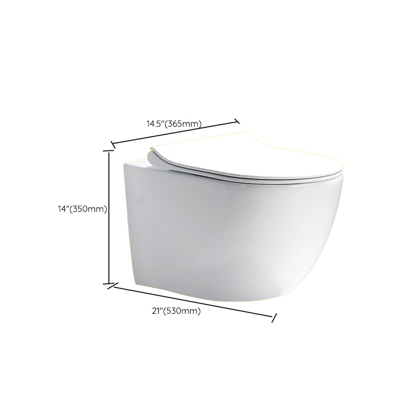 Contemporary One Piece Toilet Bowl Wall Hung Urine Toilet for Bathroom Clearhalo 'Bathroom Remodel & Bathroom Fixtures' 'Home Improvement' 'home_improvement' 'home_improvement_toilets' 'Toilets & Bidets' 'Toilets' 7105353