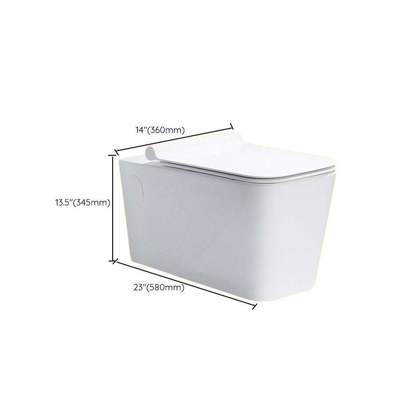 Contemporary One Piece Toilet Bowl Wall Hung Urine Toilet for Bathroom Clearhalo 'Bathroom Remodel & Bathroom Fixtures' 'Home Improvement' 'home_improvement' 'home_improvement_toilets' 'Toilets & Bidets' 'Toilets' 7105354