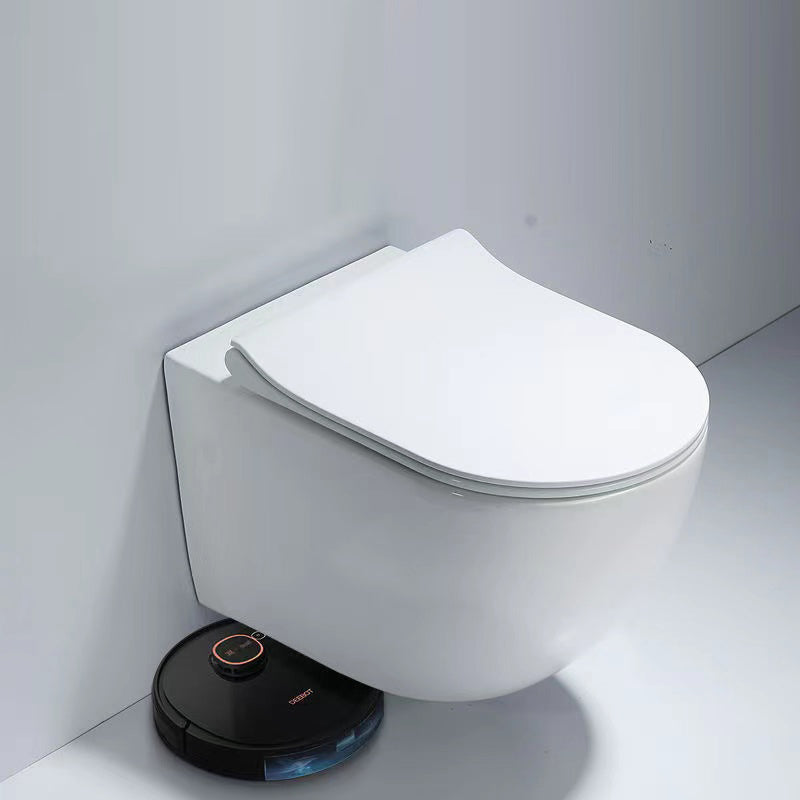 Modern Ceramic White Flush Toilet Wall Hung Urine Toilet with Seat for Bathroom Clearhalo 'Bathroom Remodel & Bathroom Fixtures' 'Home Improvement' 'home_improvement' 'home_improvement_toilets' 'Toilets & Bidets' 'Toilets' 7105359