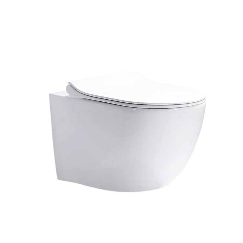 Modern Ceramic White Flush Toilet Wall Hung Urine Toilet with Seat for Bathroom Clearhalo 'Bathroom Remodel & Bathroom Fixtures' 'Home Improvement' 'home_improvement' 'home_improvement_toilets' 'Toilets & Bidets' 'Toilets' 7105365