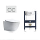 Modern Ceramic White Flush Toilet Wall Hung Urine Toilet with Seat for Bathroom 14"L x 21"W x 14"H Toilet with Low Tanker Clearhalo 'Bathroom Remodel & Bathroom Fixtures' 'Home Improvement' 'home_improvement' 'home_improvement_toilets' 'Toilets & Bidets' 'Toilets' 7105383