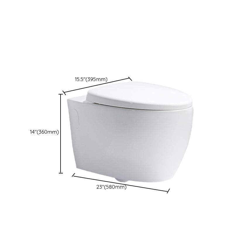Modern Ceramic White Flush Toilet Wall Hung Urine Toilet with Seat for Bathroom Clearhalo 'Bathroom Remodel & Bathroom Fixtures' 'Home Improvement' 'home_improvement' 'home_improvement_toilets' 'Toilets & Bidets' 'Toilets' 7105388