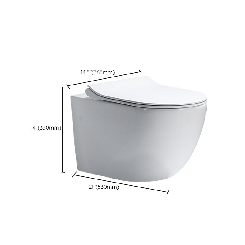 Modern Ceramic White Flush Toilet Wall Hung Urine Toilet with Seat for Bathroom Clearhalo 'Bathroom Remodel & Bathroom Fixtures' 'Home Improvement' 'home_improvement' 'home_improvement_toilets' 'Toilets & Bidets' 'Toilets' 7105389
