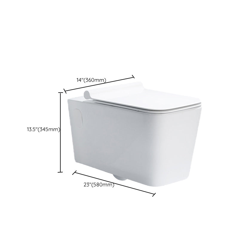 Modern Ceramic White Flush Toilet Wall Hung Urine Toilet with Seat for Bathroom Clearhalo 'Bathroom Remodel & Bathroom Fixtures' 'Home Improvement' 'home_improvement' 'home_improvement_toilets' 'Toilets & Bidets' 'Toilets' 7105390