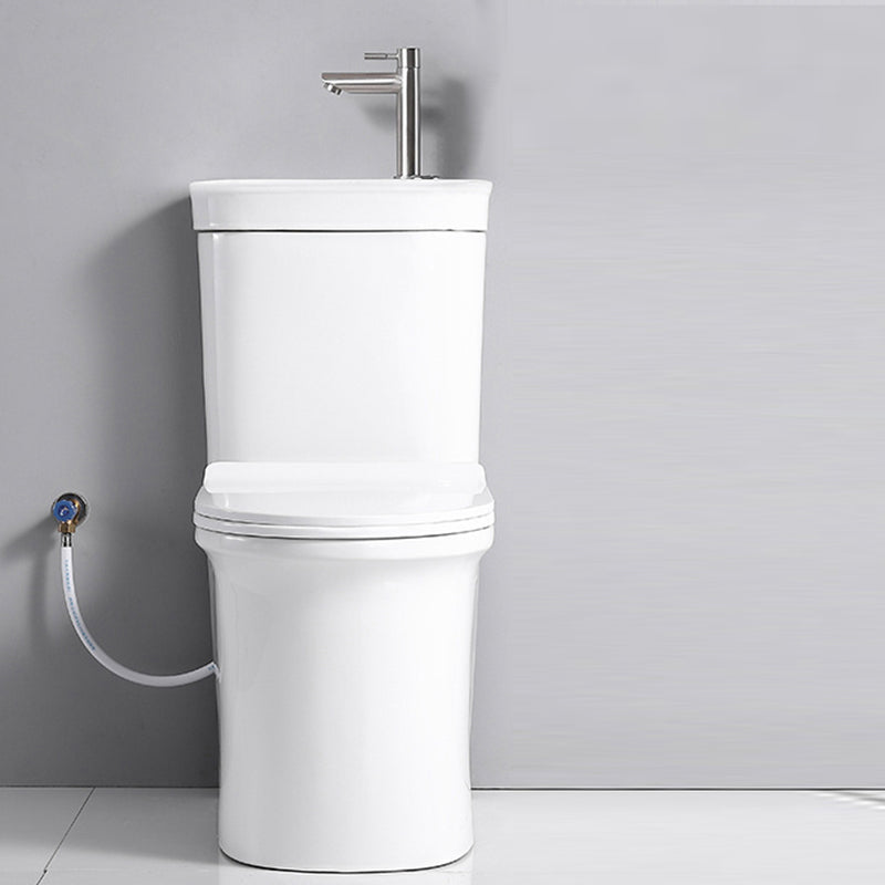 Contemporary Ceramic Flush Toilet Seat Included Urine Toilet for Washroom White Cold Water Dispensor ( Right) Clearhalo 'Bathroom Remodel & Bathroom Fixtures' 'Home Improvement' 'home_improvement' 'home_improvement_toilets' 'Toilets & Bidets' 'Toilets' 7105397