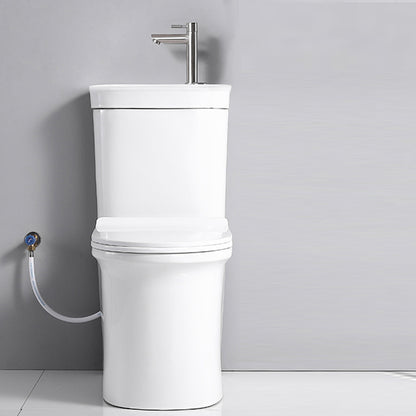 Contemporary Ceramic Flush Toilet Seat Included Urine Toilet for Washroom White Cold Water Dispensor ( Right) Clearhalo 'Bathroom Remodel & Bathroom Fixtures' 'Home Improvement' 'home_improvement' 'home_improvement_toilets' 'Toilets & Bidets' 'Toilets' 7105397