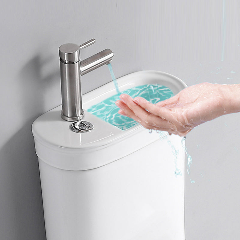 Contemporary Ceramic Flush Toilet Seat Included Urine Toilet for Washroom Clearhalo 'Bathroom Remodel & Bathroom Fixtures' 'Home Improvement' 'home_improvement' 'home_improvement_toilets' 'Toilets & Bidets' 'Toilets' 7105402