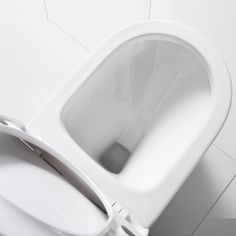 Contemporary Ceramic Flush Toilet Seat Included Urine Toilet for Washroom Clearhalo 'Bathroom Remodel & Bathroom Fixtures' 'Home Improvement' 'home_improvement' 'home_improvement_toilets' 'Toilets & Bidets' 'Toilets' 7105407