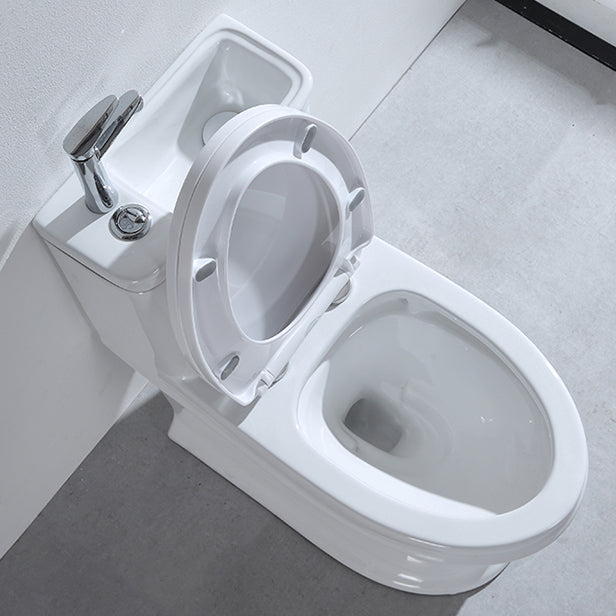 Contemporary Porcelain Flush Toilet Floor Mount One-Piece Toilet Urine Toilet Clearhalo 'Bathroom Remodel & Bathroom Fixtures' 'Home Improvement' 'home_improvement' 'home_improvement_toilets' 'Toilets & Bidets' 'Toilets' 7105419