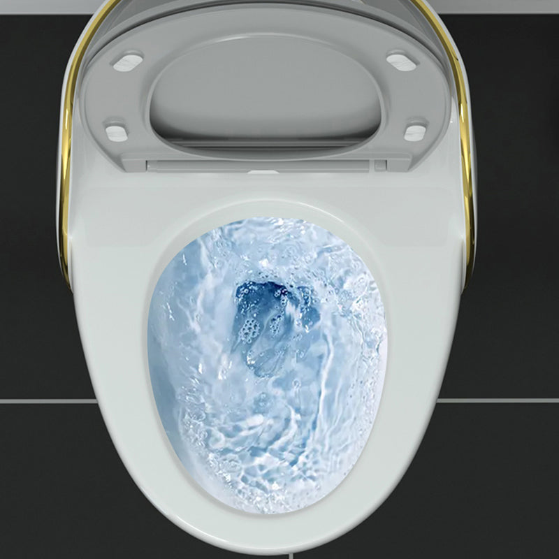 Contemporary Siphon Jet Flush Toilet Floor Mounted Urine Toilet for Bathroom Clearhalo 'Bathroom Remodel & Bathroom Fixtures' 'Home Improvement' 'home_improvement' 'home_improvement_toilets' 'Toilets & Bidets' 'Toilets' 7105448