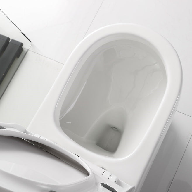 Contemporary Siphon Jet Flush Toilet Floor Mount One-Piece Toilet Urine Toilet Clearhalo 'Bathroom Remodel & Bathroom Fixtures' 'Home Improvement' 'home_improvement' 'home_improvement_toilets' 'Toilets & Bidets' 'Toilets' 7105468