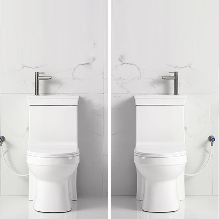 Contemporary Siphon Jet Flush Toilet Floor Mount One-Piece Toilet Urine Toilet Clearhalo 'Bathroom Remodel & Bathroom Fixtures' 'Home Improvement' 'home_improvement' 'home_improvement_toilets' 'Toilets & Bidets' 'Toilets' 7105477