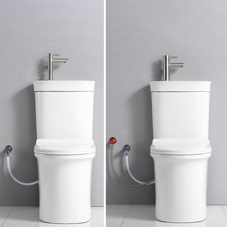 Contemporary Siphon Jet Flush Toilet Floor Mount One-Piece Toilet Urine Toilet Clearhalo 'Bathroom Remodel & Bathroom Fixtures' 'Home Improvement' 'home_improvement' 'home_improvement_toilets' 'Toilets & Bidets' 'Toilets' 7105478