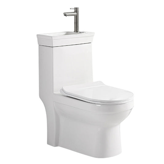 Modern Siphon Jet Flush Toilet Floor Mount One-Piece Toilet Toilet Clearhalo 'Bathroom Remodel & Bathroom Fixtures' 'Home Improvement' 'home_improvement' 'home_improvement_toilets' 'Toilets & Bidets' 'Toilets' 7105491