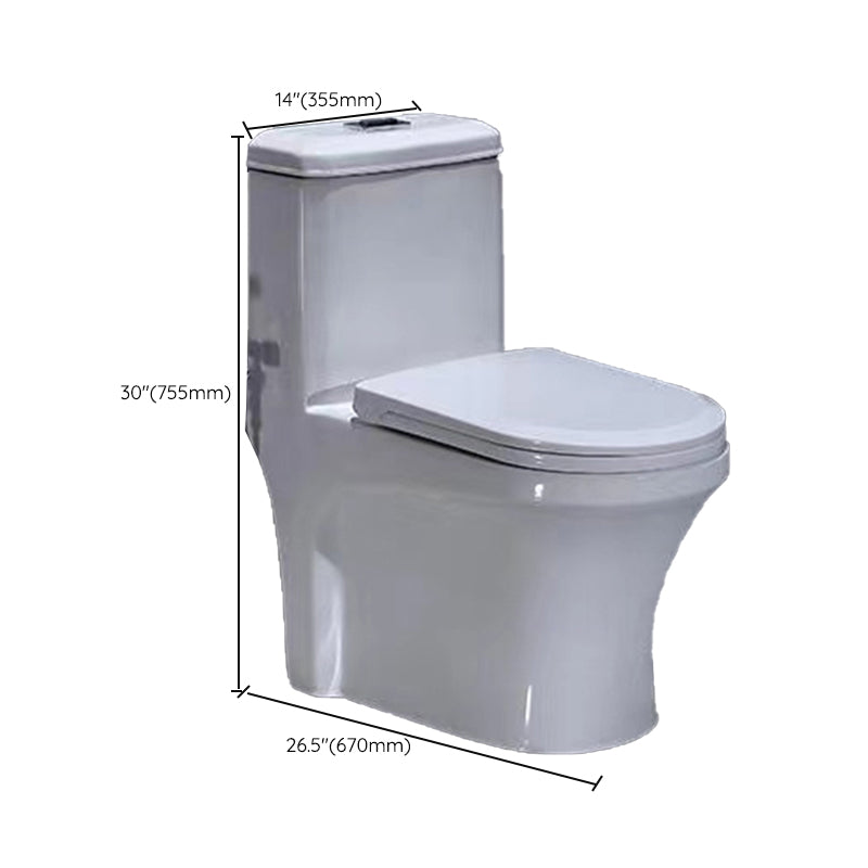 Contemporary White Flush Toilet Floor Mounted Toilet Bowl for Washroom Clearhalo 'Bathroom Remodel & Bathroom Fixtures' 'Home Improvement' 'home_improvement' 'home_improvement_toilets' 'Toilets & Bidets' 'Toilets' 7105526