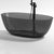 Soaking Stand Alone Bathtub Antique Finish Oval Modern Bath Tub (Faucet not included) Black Clearhalo 'Bathroom Remodel & Bathroom Fixtures' 'Bathtubs' 'Home Improvement' 'home_improvement' 'home_improvement_bathtubs' 'Showers & Bathtubs' 7107118