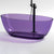 Soaking Stand Alone Bathtub Antique Finish Oval Modern Bath Tub (Faucet not included) Purple Clearhalo 'Bathroom Remodel & Bathroom Fixtures' 'Bathtubs' 'Home Improvement' 'home_improvement' 'home_improvement_bathtubs' 'Showers & Bathtubs' 7107129