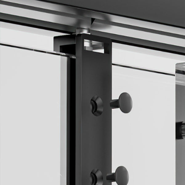 Double Sliding Shower Doors Transparent Tempered Shower Bath Door Clearhalo 'Bathroom Remodel & Bathroom Fixtures' 'Home Improvement' 'home_improvement' 'home_improvement_shower_tub_doors' 'Shower and Tub Doors' 'shower_tub_doors' 'Showers & Bathtubs' 7109195