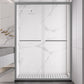 Semi Frameless Shower Door Tempered Double Sliding Shower Doors Clearhalo 'Bathroom Remodel & Bathroom Fixtures' 'Home Improvement' 'home_improvement' 'home_improvement_shower_tub_doors' 'Shower and Tub Doors' 'shower_tub_doors' 'Showers & Bathtubs' 7109208