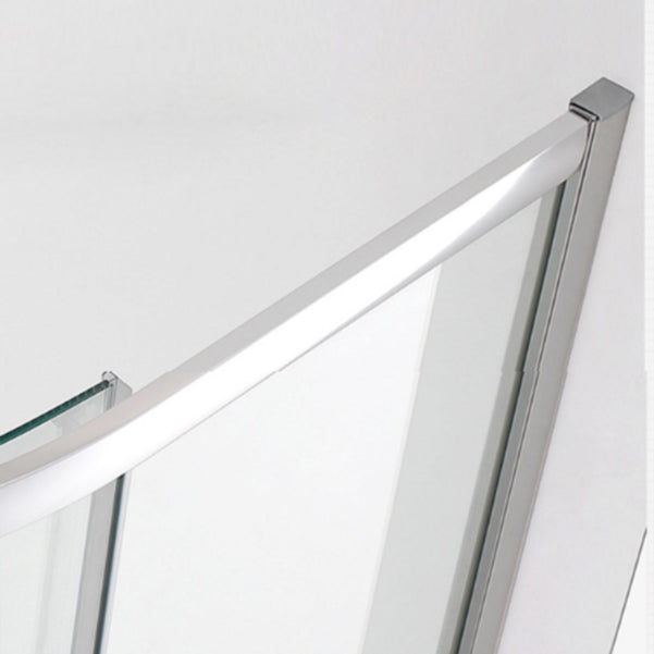 Semi Frameless Shower Door Tempered Double Sliding Shower Bath Door Clearhalo 'Bathroom Remodel & Bathroom Fixtures' 'Home Improvement' 'home_improvement' 'home_improvement_shower_tub_doors' 'Shower and Tub Doors' 'shower_tub_doors' 'Showers & Bathtubs' 7109248