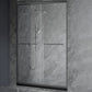 Double Sliding Shower Bath Door Semi Frameless Clear Shower Door Grey Clearhalo 'Bathroom Remodel & Bathroom Fixtures' 'Home Improvement' 'home_improvement' 'home_improvement_shower_tub_doors' 'Shower and Tub Doors' 'shower_tub_doors' 'Showers & Bathtubs' 7109269
