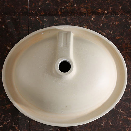 Traditional Drop-in Bathroom Sink Oval Porcelain with Faucet Basin Sink Clearhalo 'Bathroom Remodel & Bathroom Fixtures' 'Bathroom Sinks & Faucet Components' 'Bathroom Sinks' 'bathroom_sink' 'Home Improvement' 'home_improvement' 'home_improvement_bathroom_sink' 7109974