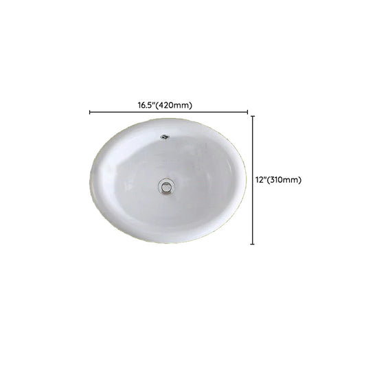 Traditional Drop-in Bathroom Sink Oval Porcelain with Faucet Basin Sink Clearhalo 'Bathroom Remodel & Bathroom Fixtures' 'Bathroom Sinks & Faucet Components' 'Bathroom Sinks' 'bathroom_sink' 'Home Improvement' 'home_improvement' 'home_improvement_bathroom_sink' 7110000