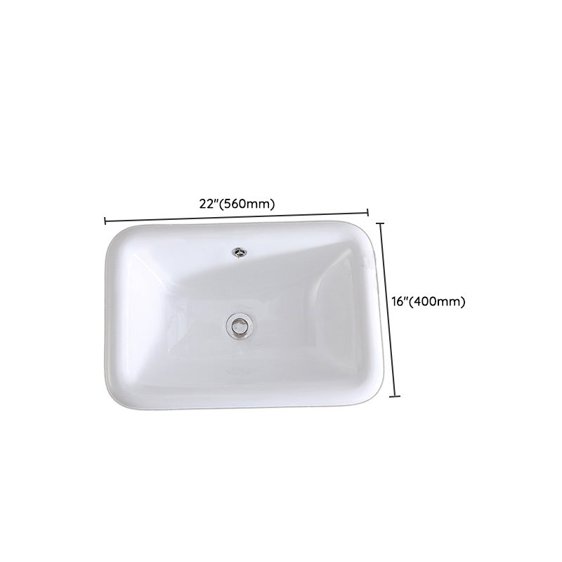 Traditional Drop-in Bathroom Sink Oval Porcelain with Faucet Basin Sink Clearhalo 'Bathroom Remodel & Bathroom Fixtures' 'Bathroom Sinks & Faucet Components' 'Bathroom Sinks' 'bathroom_sink' 'Home Improvement' 'home_improvement' 'home_improvement_bathroom_sink' 7110007
