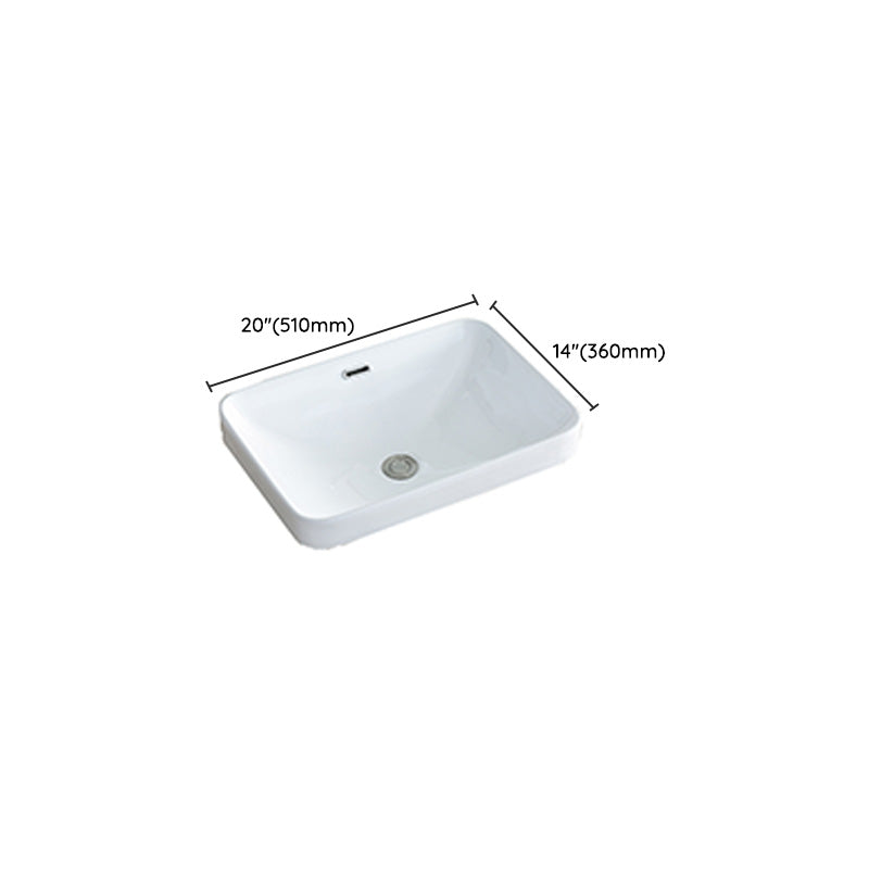 Traditional Drop-in Bathroom Sink Oval Porcelain with Faucet Basin Sink Clearhalo 'Bathroom Remodel & Bathroom Fixtures' 'Bathroom Sinks & Faucet Components' 'Bathroom Sinks' 'bathroom_sink' 'Home Improvement' 'home_improvement' 'home_improvement_bathroom_sink' 7110010