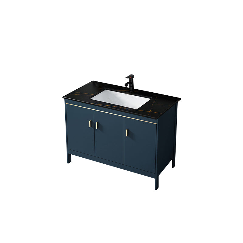 Bathroom Sink Vanity Rectangular Doors Drawers Faucet Vanity Sink with Mirror Vanity & Faucet Stone Clearhalo 'Bathroom Remodel & Bathroom Fixtures' 'Bathroom Vanities' 'bathroom_vanities' 'Home Improvement' 'home_improvement' 'home_improvement_bathroom_vanities' 7110016