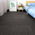 Modern Carpet Floor Tile Self Adhesive Level Loop Stain Resistant Carpet Tile Black 4-Piece Set Clearhalo 'Carpet Tiles & Carpet Squares' 'carpet_tiles_carpet_squares' 'Flooring 'Home Improvement' 'home_improvement' 'home_improvement_carpet_tiles_carpet_squares' Walls and Ceiling' 7110266