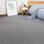 Modern Carpet Floor Tile Self Adhesive Level Loop Stain Resistant Carpet Tile Gray/White Striped 4-Piece Set Clearhalo 'Carpet Tiles & Carpet Squares' 'carpet_tiles_carpet_squares' 'Flooring 'Home Improvement' 'home_improvement' 'home_improvement_carpet_tiles_carpet_squares' Walls and Ceiling' 7110280