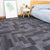 Modern Carpet Floor Tile Self Adhesive Level Loop Stain Resistant Carpet Tile Dark Heather Gray-White 4-Piece Set Non-Woven Fabric Clearhalo 'Carpet Tiles & Carpet Squares' 'carpet_tiles_carpet_squares' 'Flooring 'Home Improvement' 'home_improvement' 'home_improvement_carpet_tiles_carpet_squares' Walls and Ceiling' 7110295