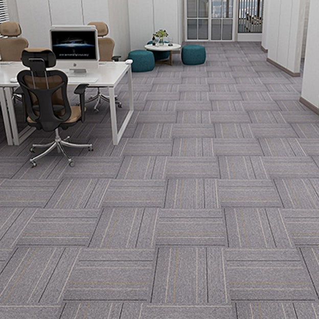 Carpet Tiles Solid Color Stain Resistant Multi Level Loop Indoor Carpet Tiles Clearhalo 'Carpet Tiles & Carpet Squares' 'carpet_tiles_carpet_squares' 'Flooring 'Home Improvement' 'home_improvement' 'home_improvement_carpet_tiles_carpet_squares' Walls and Ceiling' 7110319