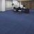 Carpet Tiles Solid Color Stain Resistant Multi Level Loop Indoor Carpet Tiles Royal Blue 107.6 sq ft. - 40 Pieces Clearhalo 'Carpet Tiles & Carpet Squares' 'carpet_tiles_carpet_squares' 'Flooring 'Home Improvement' 'home_improvement' 'home_improvement_carpet_tiles_carpet_squares' Walls and Ceiling' 7110320