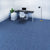 Carpet Tiles Solid Color Stain Resistant Multi Level Loop Indoor Carpet Tiles Lake Blue 107.6 sq ft. - 40 Pieces Clearhalo 'Carpet Tiles & Carpet Squares' 'carpet_tiles_carpet_squares' 'Flooring 'Home Improvement' 'home_improvement' 'home_improvement_carpet_tiles_carpet_squares' Walls and Ceiling' 7110342