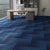 Modern Carpet Floor Tile Level Loop Self Adhesive Stain Resistant Carpet Tiles Dark Blue 40-Piece Set Clearhalo 'Carpet Tiles & Carpet Squares' 'carpet_tiles_carpet_squares' 'Flooring 'Home Improvement' 'home_improvement' 'home_improvement_carpet_tiles_carpet_squares' Walls and Ceiling' 7110384