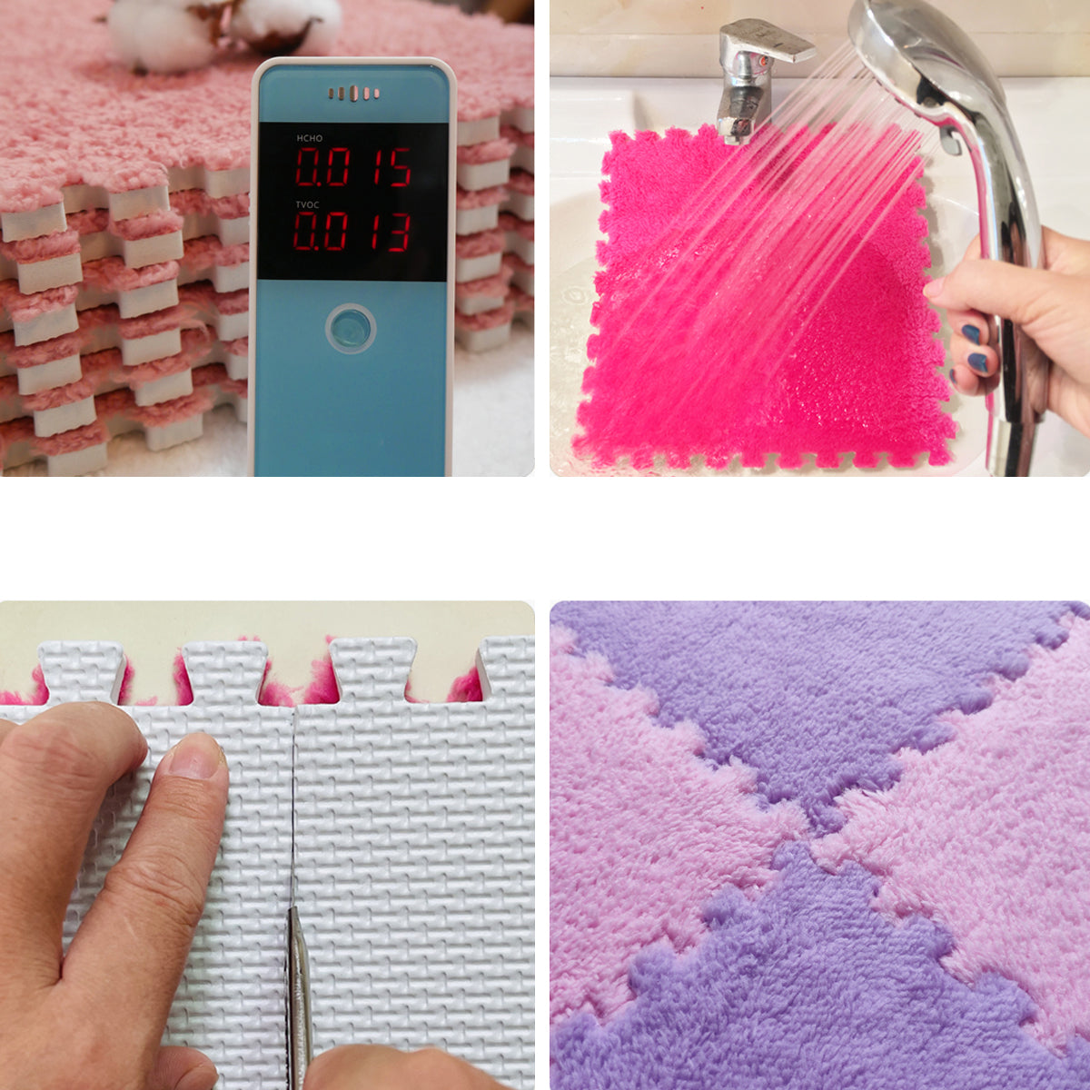 Modern Carpet Floor Tile Interlocking Plush Cut Non-Skid Tiles and Carpet Clearhalo 'Carpet Tiles & Carpet Squares' 'carpet_tiles_carpet_squares' 'Flooring 'Home Improvement' 'home_improvement' 'home_improvement_carpet_tiles_carpet_squares' Walls and Ceiling' 7110409