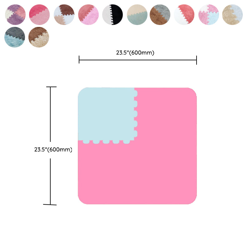 Modern Carpet Floor Tile Interlocking Plush Cut Non-Skid Tiles and Carpet Clearhalo 'Carpet Tiles & Carpet Squares' 'carpet_tiles_carpet_squares' 'Flooring 'Home Improvement' 'home_improvement' 'home_improvement_carpet_tiles_carpet_squares' Walls and Ceiling' 7110421