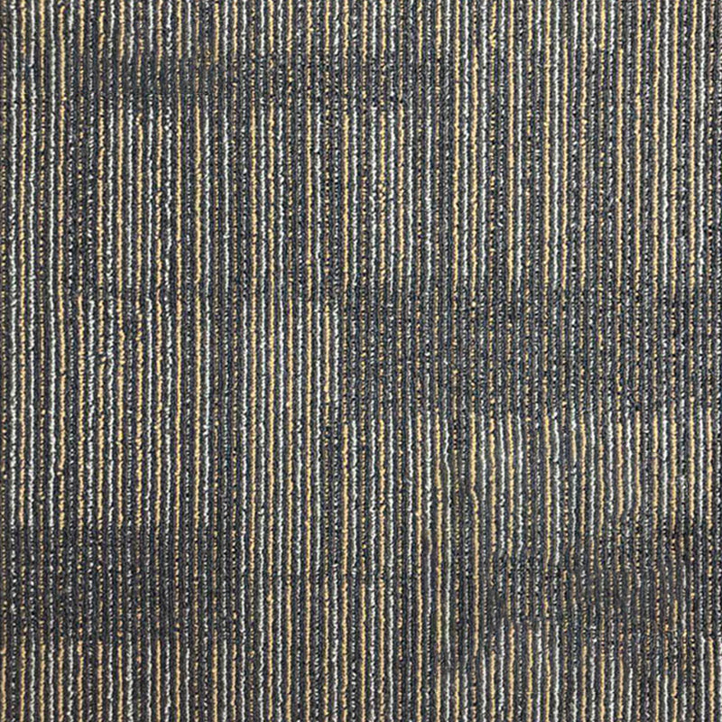 Modern Carpet Floor Tile Self Adhesive Level Loop Fade Resistant Carpet Tiles Dark Gray-Yellow Clearhalo 'Carpet Tiles & Carpet Squares' 'carpet_tiles_carpet_squares' 'Flooring 'Home Improvement' 'home_improvement' 'home_improvement_carpet_tiles_carpet_squares' Walls and Ceiling' 7110487