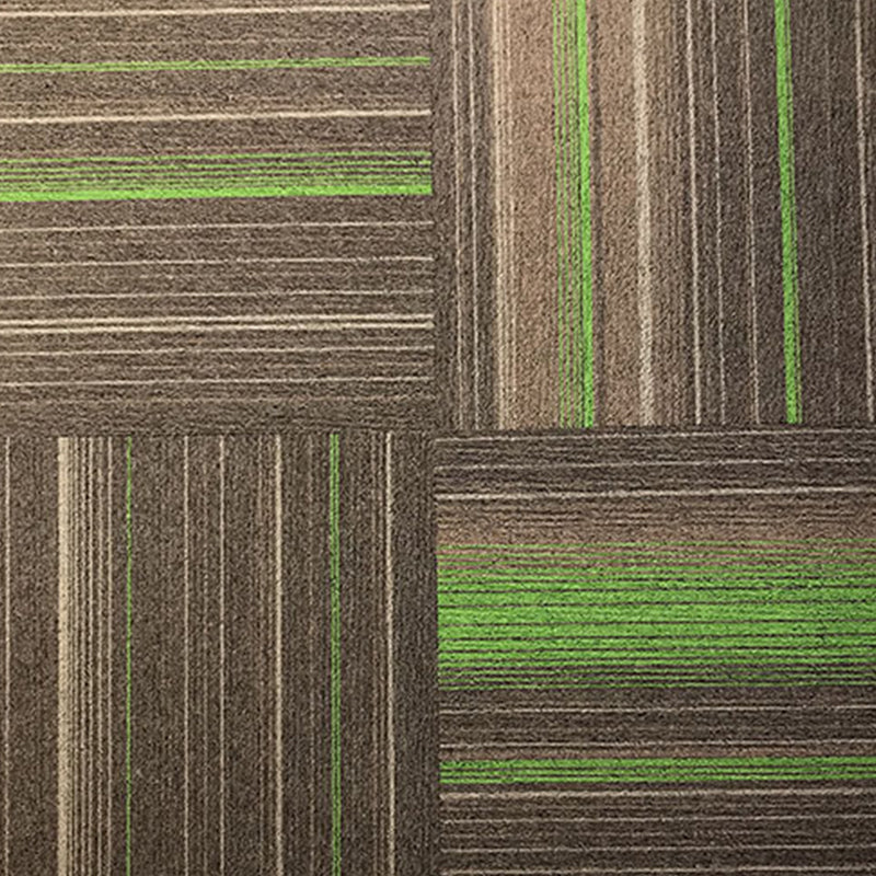 Modern Carpet Floor Tile Self Adhesive Level Loop Fade Resistant Carpet Tiles Coffee Green Asphalt Clearhalo 'Carpet Tiles & Carpet Squares' 'carpet_tiles_carpet_squares' 'Flooring 'Home Improvement' 'home_improvement' 'home_improvement_carpet_tiles_carpet_squares' Walls and Ceiling' 7110491