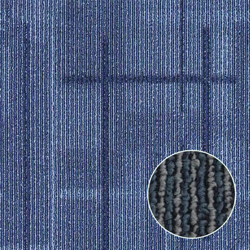 Modern Carpet Floor Tile Self Adhesive Level Loop Fade Resistant Carpet Tiles Blue Asphalt Clearhalo 'Carpet Tiles & Carpet Squares' 'carpet_tiles_carpet_squares' 'Flooring 'Home Improvement' 'home_improvement' 'home_improvement_carpet_tiles_carpet_squares' Walls and Ceiling' 7110492