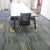 Modern Carpet Floor Tile Self Adhesive Level Loop Fade Resistant Carpet Tiles Dark Gray-Yellow Asphalt Clearhalo 'Carpet Tiles & Carpet Squares' 'carpet_tiles_carpet_squares' 'Flooring 'Home Improvement' 'home_improvement' 'home_improvement_carpet_tiles_carpet_squares' Walls and Ceiling' 7110514