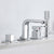 Wall Mounted Faucet Brass Lever Handle Bathroom Faucet Handhold Head Dark Gray Clearhalo 'Bathroom Remodel & Bathroom Fixtures' 'Bathroom Sink Faucets' 'Bathroom Sinks & Faucet Components' 'bathroom_sink_faucets' 'Home Improvement' 'home_improvement' 'home_improvement_bathroom_sink_faucets' 7110582
