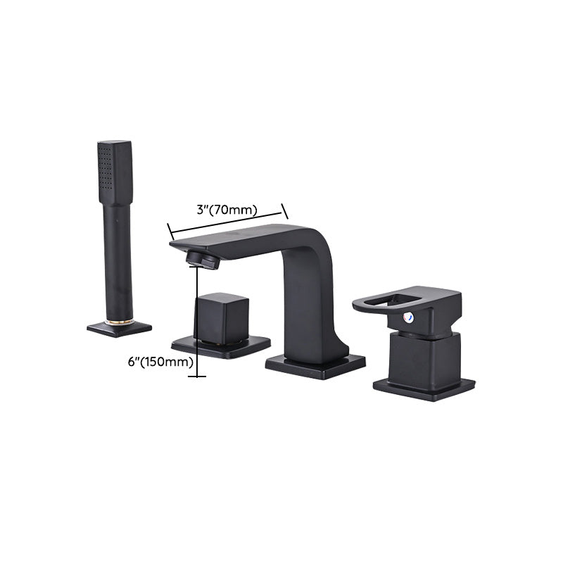 Wall Mounted Faucet Brass Lever Handle Bathroom Faucet Handhold Head Clearhalo 'Bathroom Remodel & Bathroom Fixtures' 'Bathroom Sink Faucets' 'Bathroom Sinks & Faucet Components' 'bathroom_sink_faucets' 'Home Improvement' 'home_improvement' 'home_improvement_bathroom_sink_faucets' 7110593