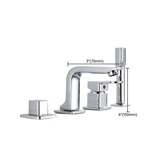 Wall Mounted Faucet Brass Lever Handle Bathroom Faucet Handhold Head ...