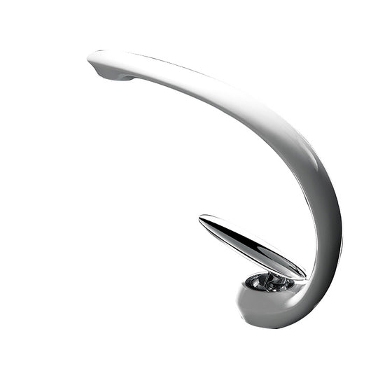 Unique Bathroom Faucet Waterfall Spout Brass Washroom Faucet - Clearhalo