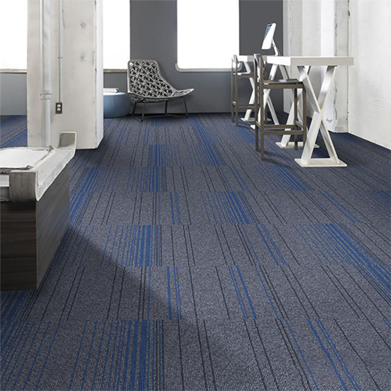 Self Adhesive Carpet Tiles Non-Skid Carpet Tiles for Living Room and Bedroom Purplish Blue Asphalt Clearhalo 'Carpet Tiles & Carpet Squares' 'carpet_tiles_carpet_squares' 'Flooring 'Home Improvement' 'home_improvement' 'home_improvement_carpet_tiles_carpet_squares' Walls and Ceiling' 7110678