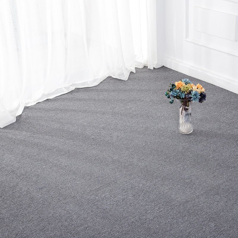 Self Adhesive Carpet Tiles Non-Skid Carpet Tiles for Living Room and Bedroom Light Gray Clearhalo 'Carpet Tiles & Carpet Squares' 'carpet_tiles_carpet_squares' 'Flooring 'Home Improvement' 'home_improvement' 'home_improvement_carpet_tiles_carpet_squares' Walls and Ceiling' 7110679